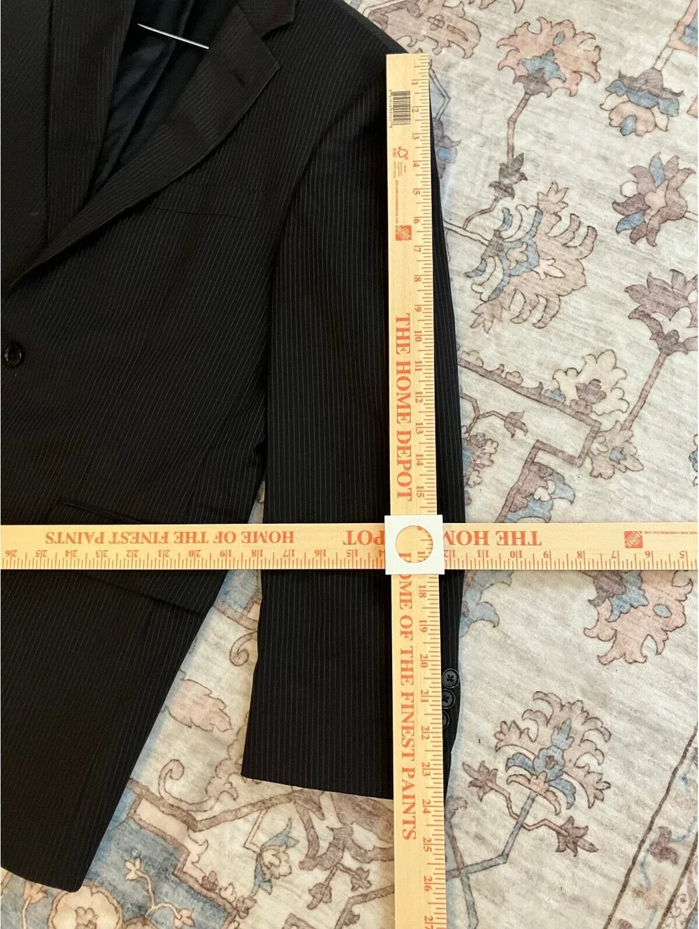 Brooks Brothers 346 Mens 40R Gray Pinstripe Blazer Wool Stretch Sport Coat